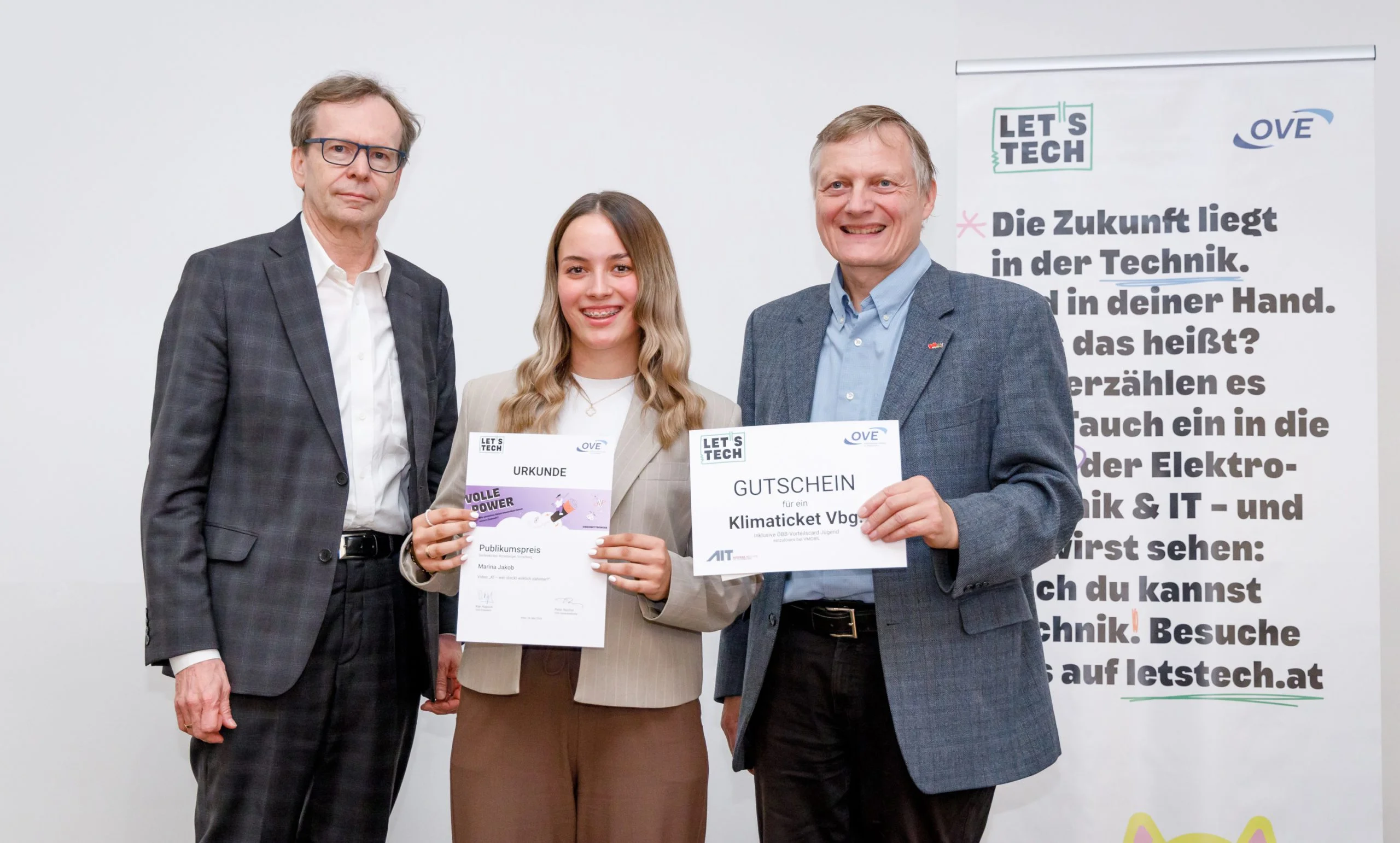 Lehrlingsbettbewerb: Auszeichnung Marina Jakob, Medienfachfrau