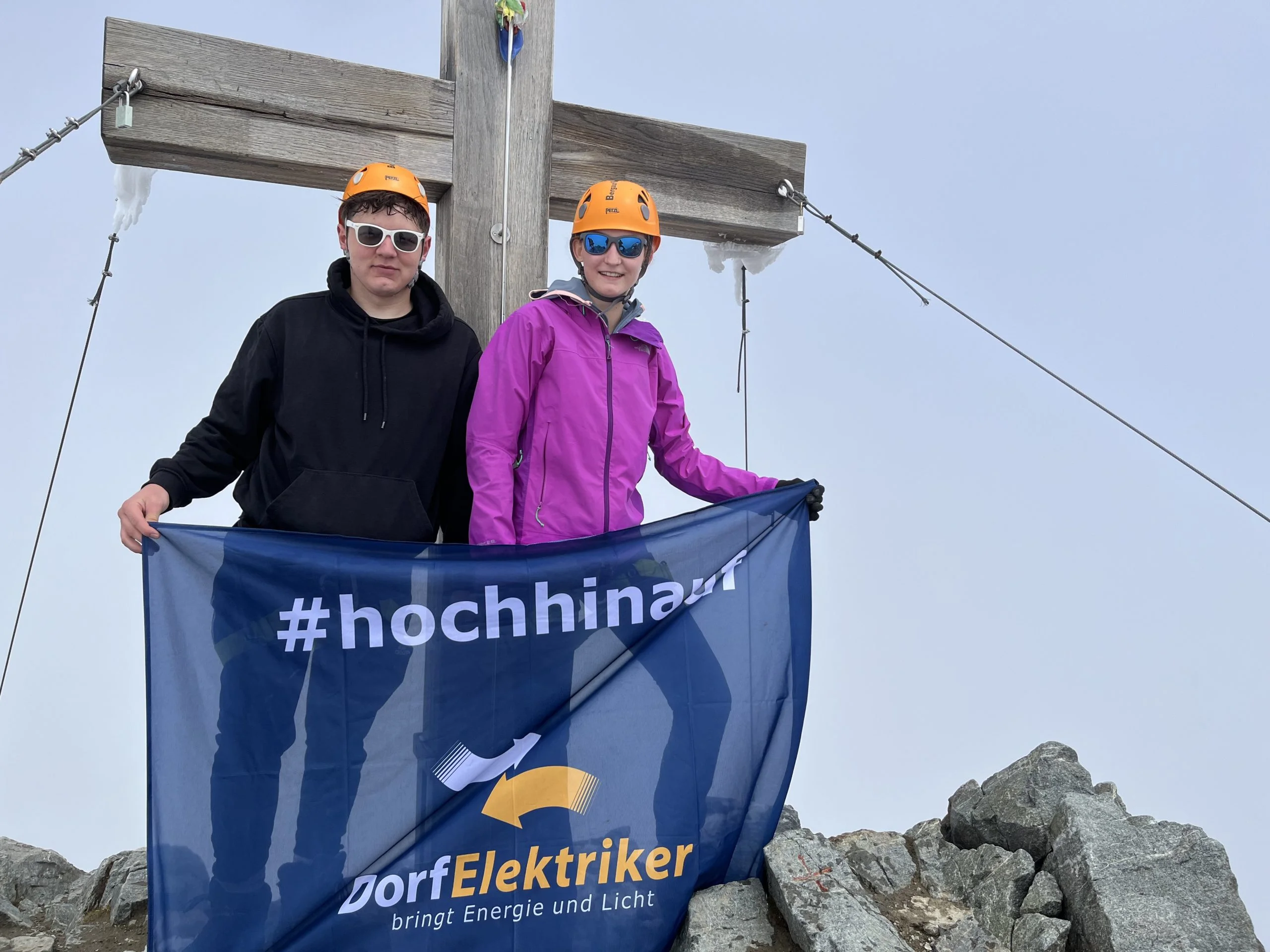 Piz Buin Mathias Mangliar udn Hannah Wallner, Lehrabschluss-Event