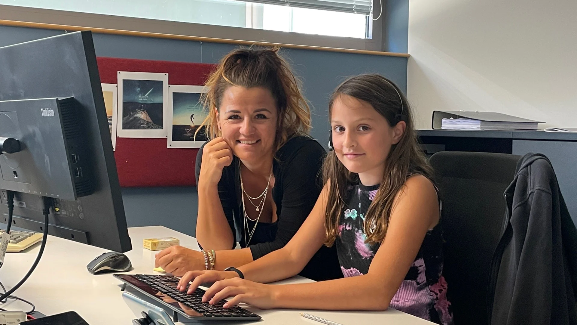 Ich-geh-mit-Tag beim Dorfelektriker, Nadine Struger mit Mia