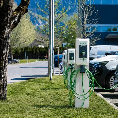 Ladepark Stauzone Götzis: Acht Ladepunkte für gemeinsam genutzte E-Mobilität